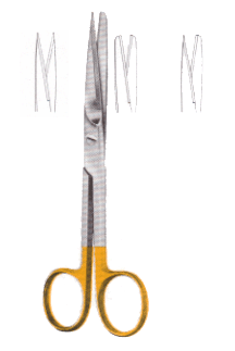 Operating & Dressing Scissors S/B Straight T.C. One Blade Serrated