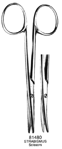 STRABISMUS Scissors Straight 4.5&quot;