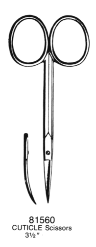 Cuticle Scissors Straight 3.5&quot;