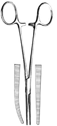 ROCHESTER-PEAN Forceps Curved 5.5