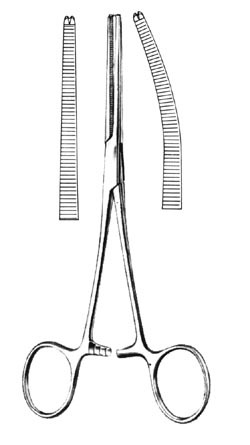 ROCHESTER-OCHSNER Forceps Curved 8&quot;