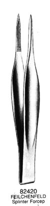 FEILCHENFELD Splinter Forceps Cvd. 4.5&quot;
