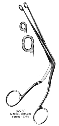 MAGILL Catheter Forceps Child 6&quot;
