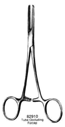 Tube Occluding Forceps Plain 7&quot; Premium Quality