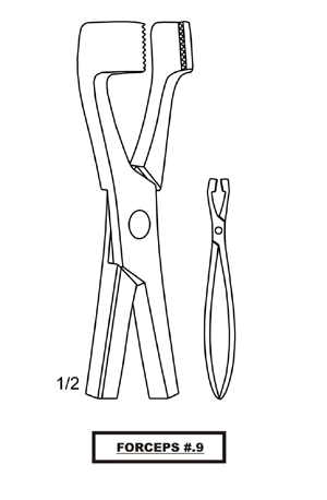 Cap Extraction Forceps 14&quot;