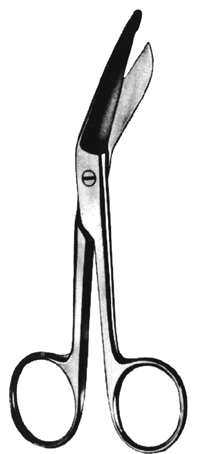 LISTER Bandage Scissors 4.5&quot;