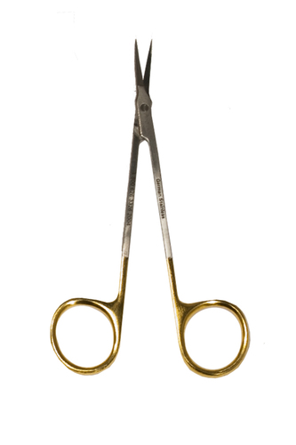 Perio Scissors 4.5&quot; TC Jaws 1 Blade Serrated Straight