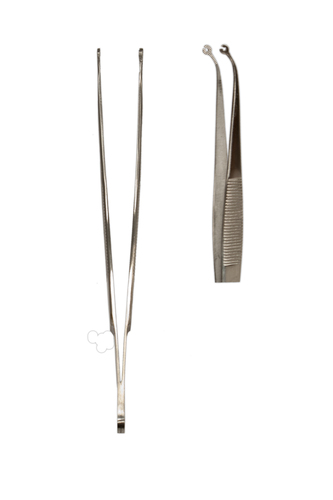Korn Suture 6&quot; Forceps CVD 1.5mm Perforated Holes