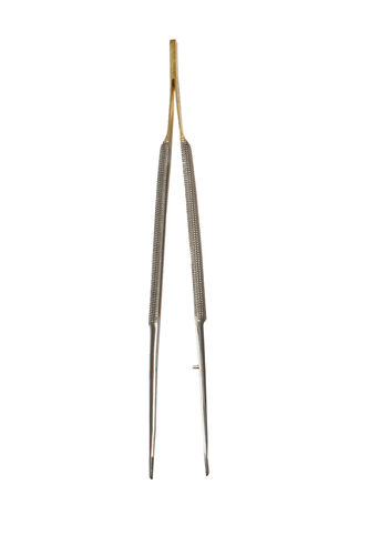 MicroLite Suture Forceps Round Handle Forceps, 7&quot; CVD TC Serrated Jaws