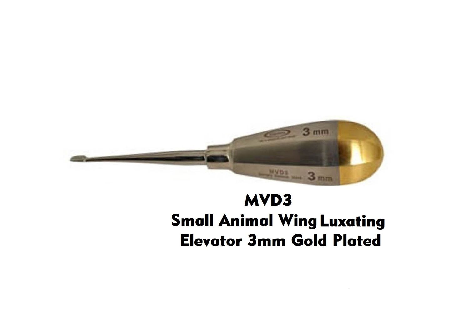 Small Animal Wing Luxating Elevator 3mm Plain