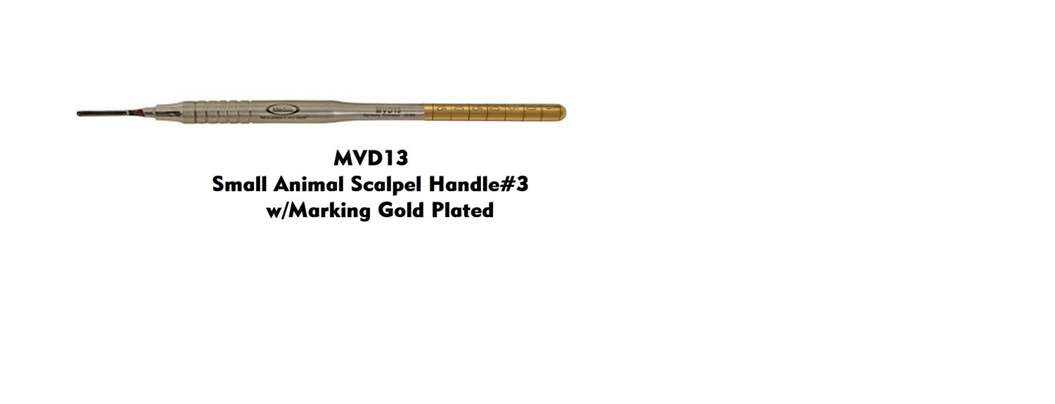 Small Animal Round Scalpel Handle #3 with Markings