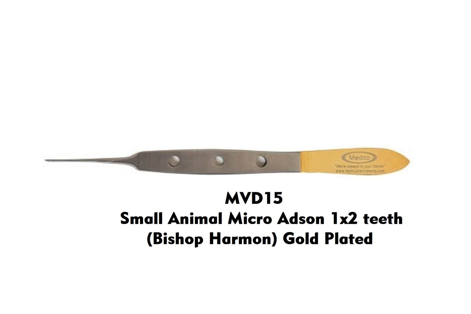 Small Animal Micro Adson 1x2 teeth (Bishop Harmon)
