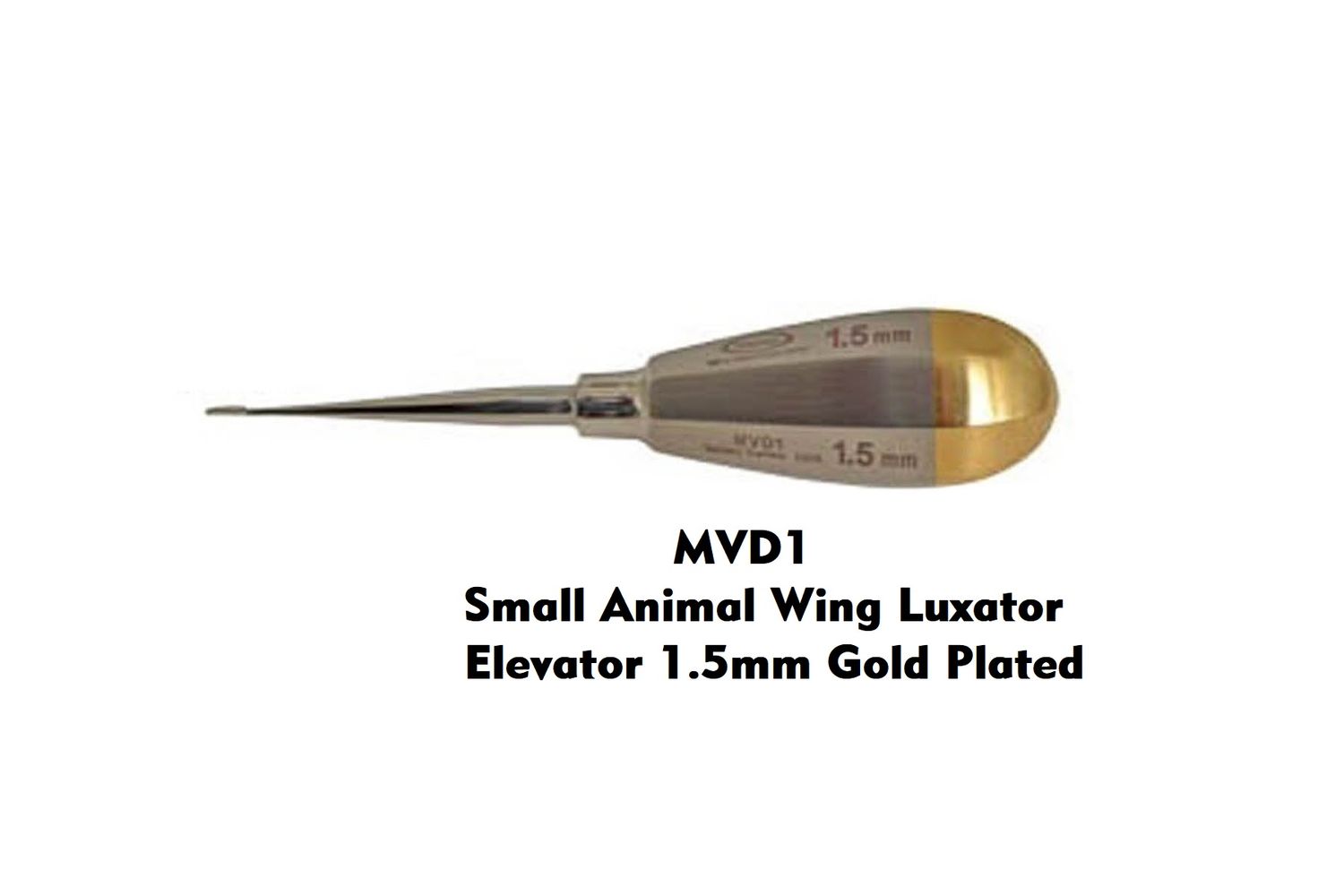 Small Animal Wing Luxating Elevator 1mm Plain