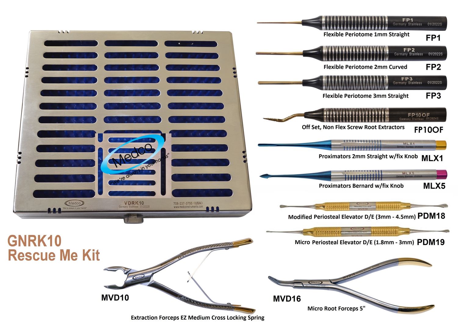 Rescue Me Kit with Sterile Cassette set of 10.