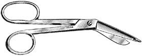 LISTER Bandage Scissors with One Large Ring 7.5&quot;