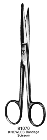 KNOWLES Bandage Scissors 5.5&quot; Stainless Steel