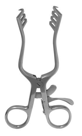 WEITLANER Retractor Sharp 3 x 4 Teeth 6.5&quot;