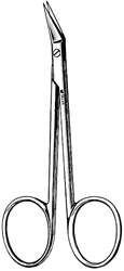 IRIS SCISSORS ANGULAR DELICATE 4.5&quot;