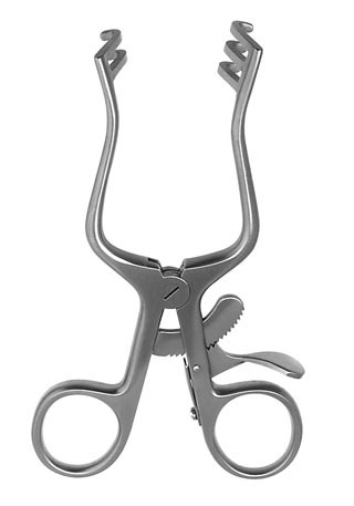 MINI Weitlaner Retractor Blunt 2x3 Prongs 4&quot;