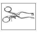 Baby Weitlaner Retractor Sharp 2x3 Prongs 4&quot;