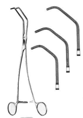 Satinsky Cooley Atraumatic Tangential Clamp 10&quot;