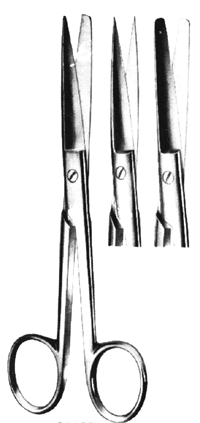 Operating and Dressing Scissors B/B Curved 6.5&quot;  25 each