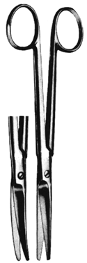 MAYO Dissecting Scissors Curved 6.5&quot;