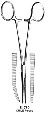 CRILE Forceps Straight 5.5&quot;