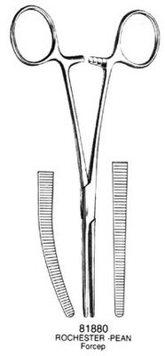 ROCHESTER-PEAN Forceps Straight 5.5