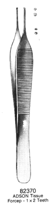 ADSON Tissue Forceps 1x2 Teeth 4 3/4&quot;