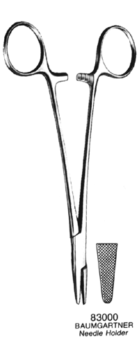 BAUMGARNTER Needle Holder 5.25&quot;