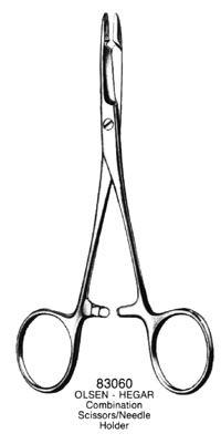 Olsen-Hegar Combo Scissors/Needle Holder 6.5&quot;
