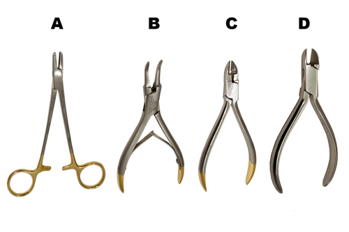 Orthodontic Pliers/Cutters Set of 4