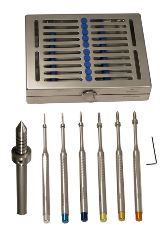 Osteotomes Site Dilators Straight Cone Set of 6w/ Case Special Offer