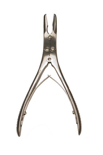 Microlite Beyer Rongeurs Heavy Duty 5mm Bite Jaws, 6.5&quot; Gold Handles Double Action