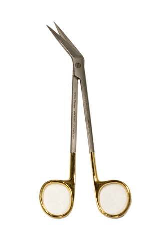 Kelly Scissors, TC 1 Blade Serrated, 7" Angled