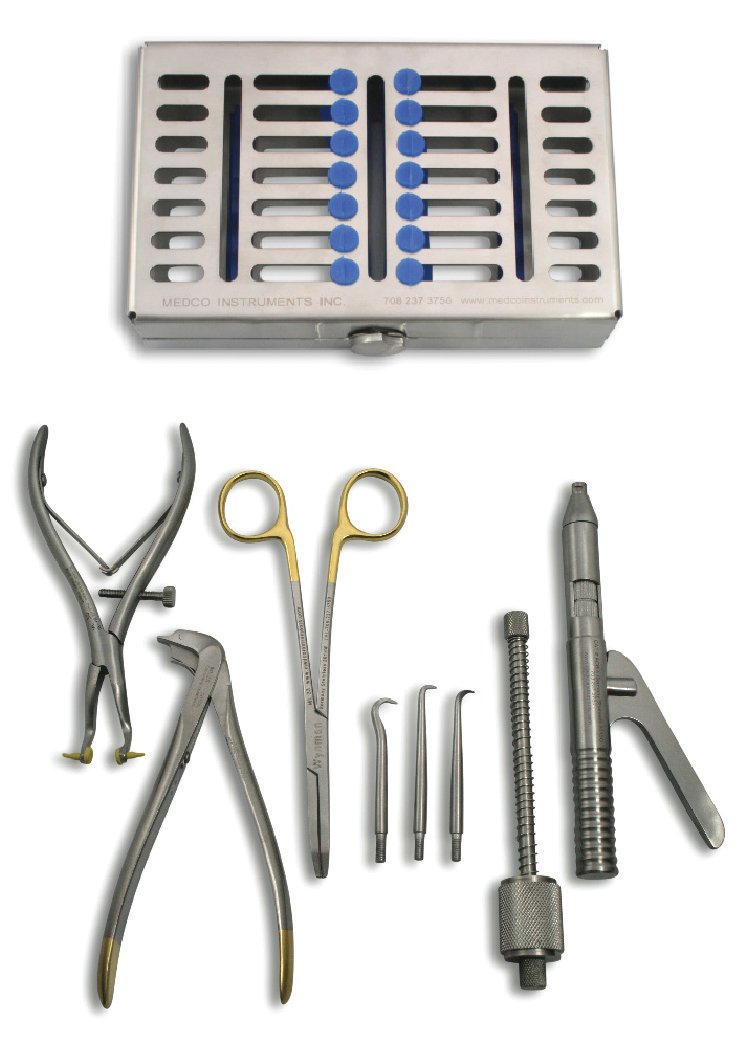 Crown/Bridge Set Instruments with Case
