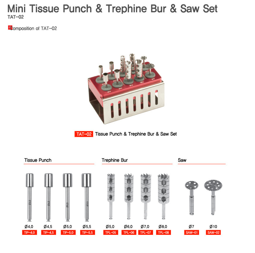 Tissue Punch &amp; Trephines Kit