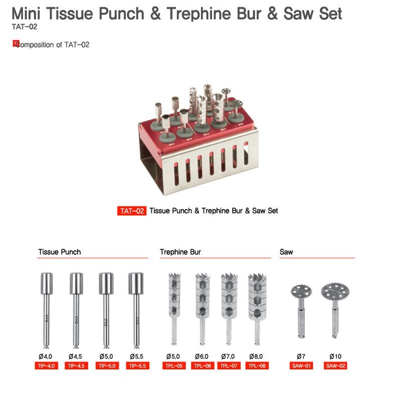 Tissue Punch &amp; Trephines Kit