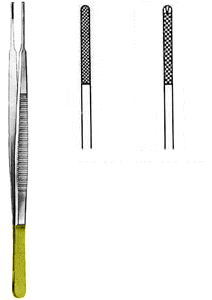 Gerald Forceps 7&quot; TC Serrated Straight