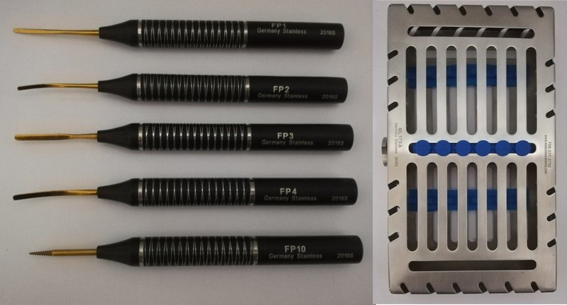 Flex Peritome set of 5 with Metal Case