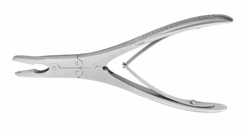 RUSKIN Ronguer 7-1/4: (18.4cm) Curved 7mm Bite Jaws