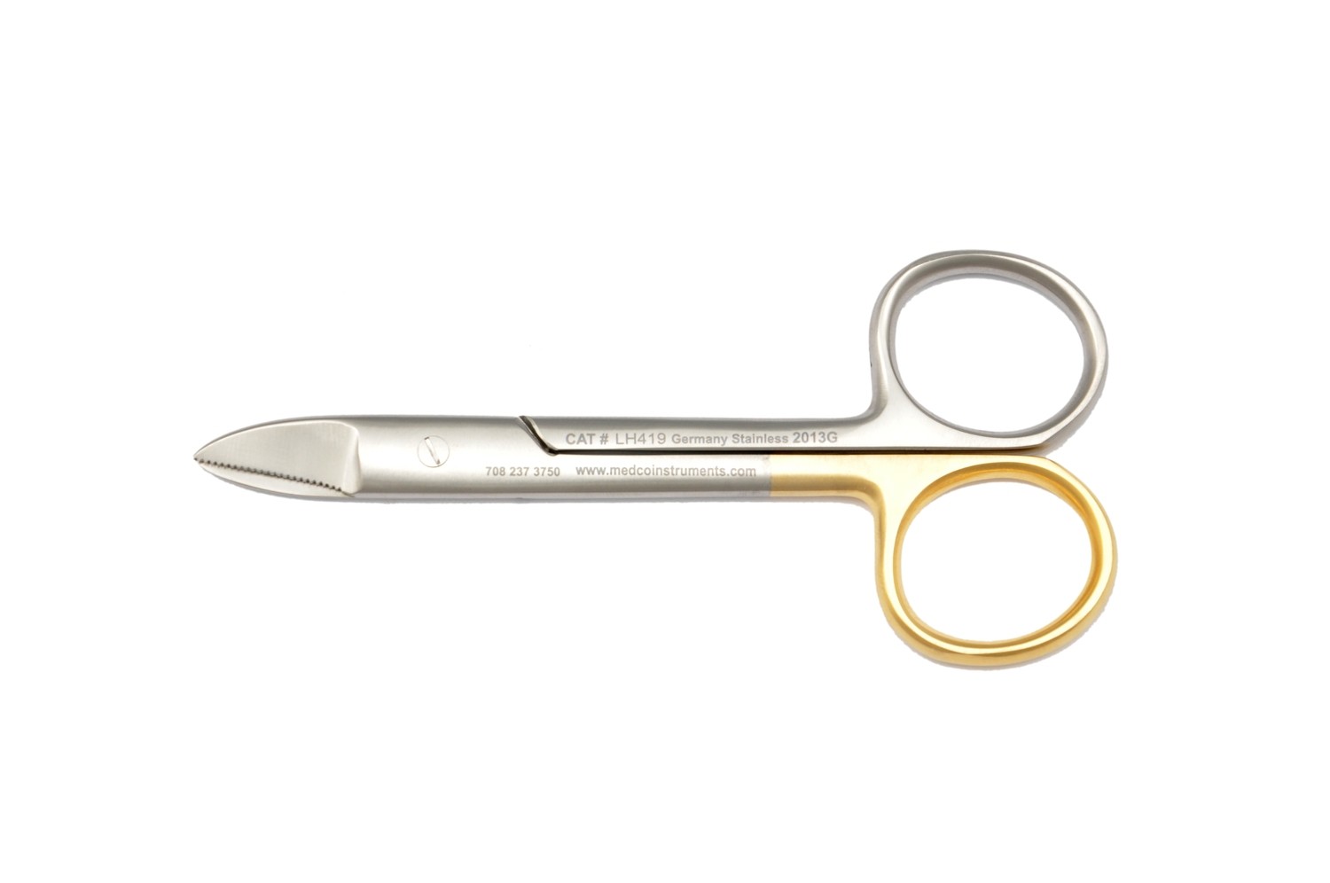 LEFT HANDED Crown Scissors 4½&quot; Straight with Serrated Blade