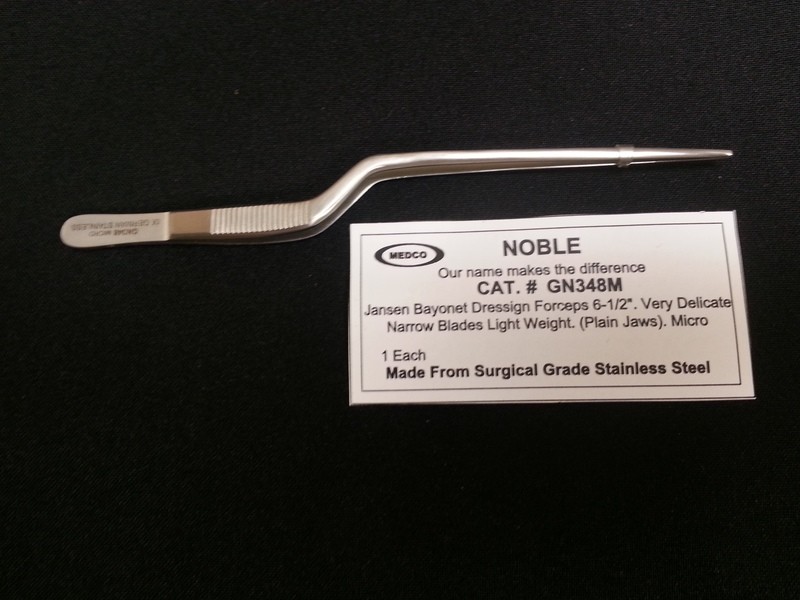 JANSEN Bayonet Forceps 6½&quot; Very Delicate
