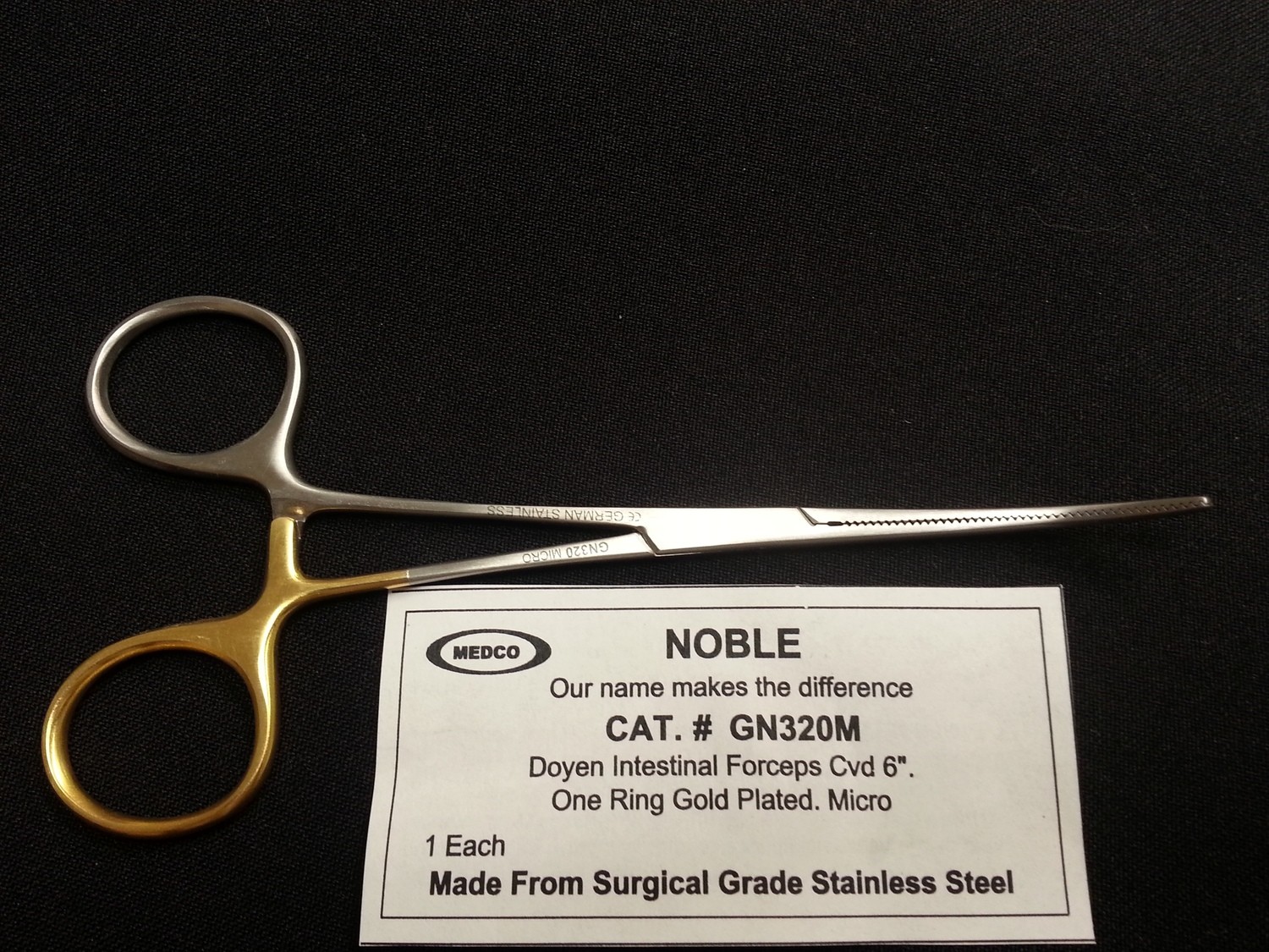 DOYEN Forceps 6&quot; Curved Micro Tip