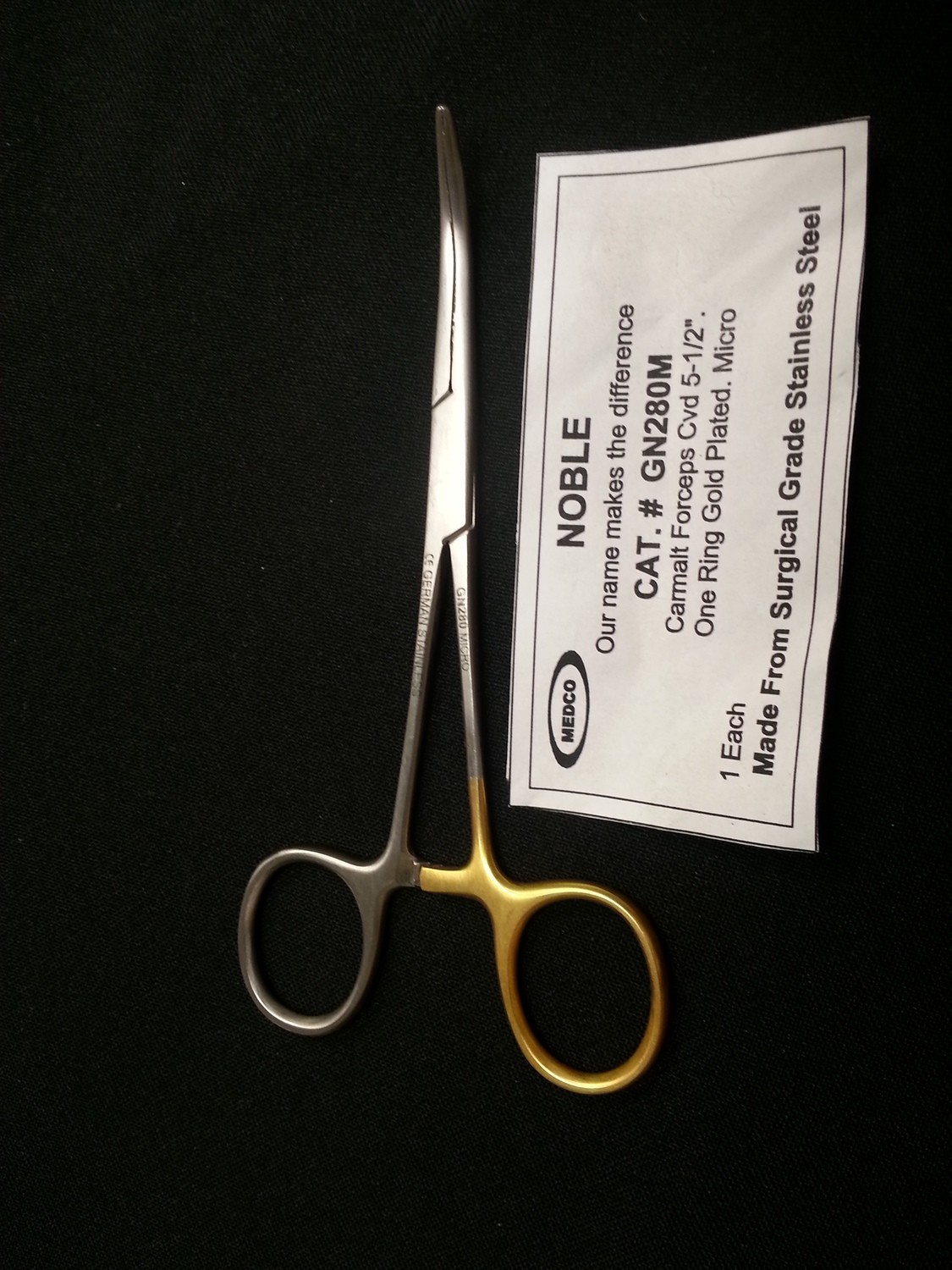 CARMALT Forceps 5½&quot; Curved Micro Tip