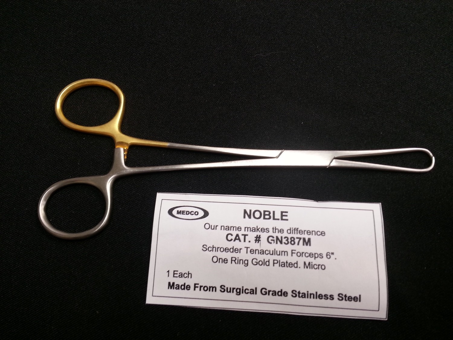 SCHROEDER Tenaculum Forceps 6&quot; Micro Tip