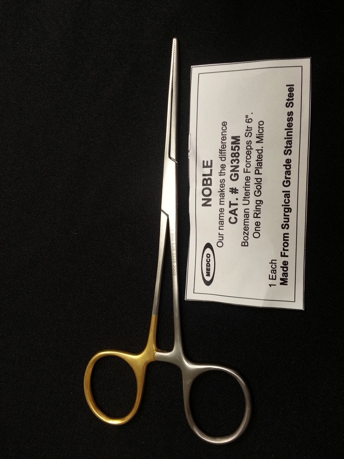 BOZEMAN Forceps 6&quot; Straight Micro Tip