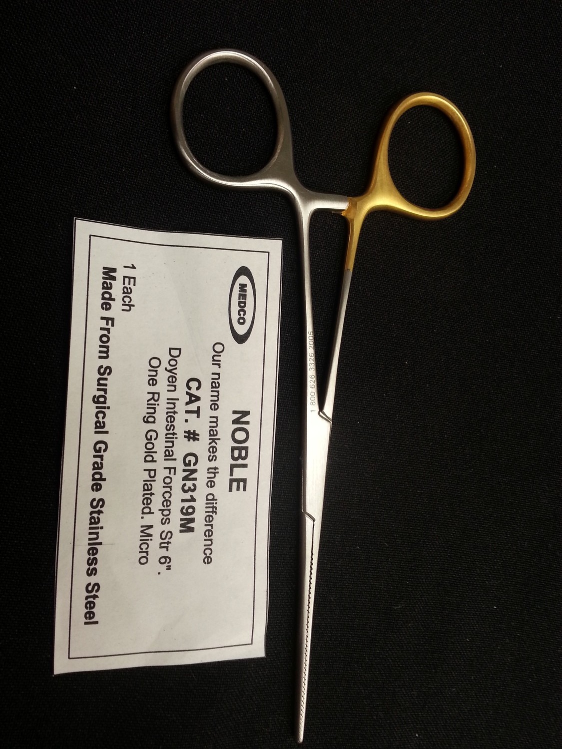 DOYEN Forceps 6&quot; Straight Micro Tip