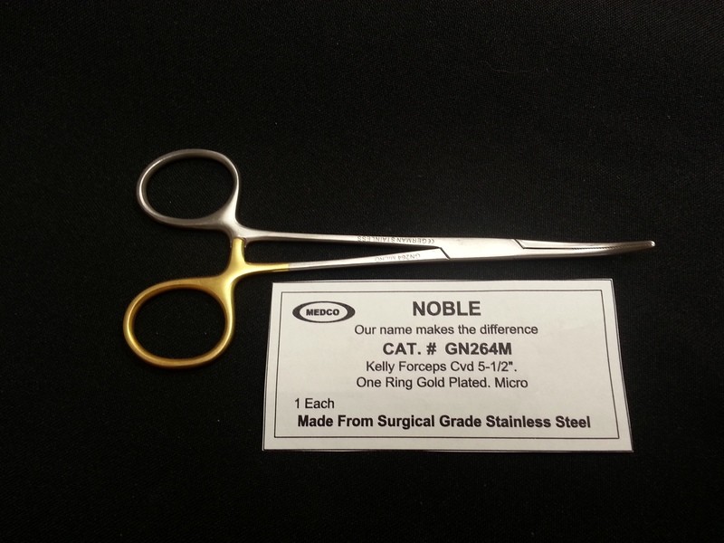 KELLY Forceps 5½&quot; Curved Micro Tip